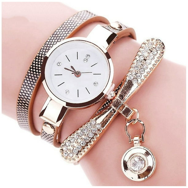 Reloj De Lujo Personalizado Para Mujeres Con Incrustaciones Y Pulsera