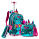 thumbnail image 1 of 18 Inch School Wheeled Backpack for Boys Girls Travel Rolling Backpack 18 inch School Trolley Bag Set Lunch Bag and Pencil Case, 1 of 3