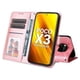 thumbnail image 4 of Funda tipo cartera FOXDOCK para Xiaomi Poco X3 NFC , diseño girasol en relieve, cuero PU, cierre magnético, soporte y tarjetero, 4 of 5