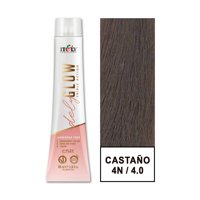 Itely Hair Fashion - Tintura Permanente Sin Amoniaco Delyglow 100Ml (Castaño Medio 4.0 4N)