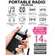 thumbnail image 2 of Radio portátil HanRongda HRD-605 FM AM de onda corta con altavoz, 2 of 7