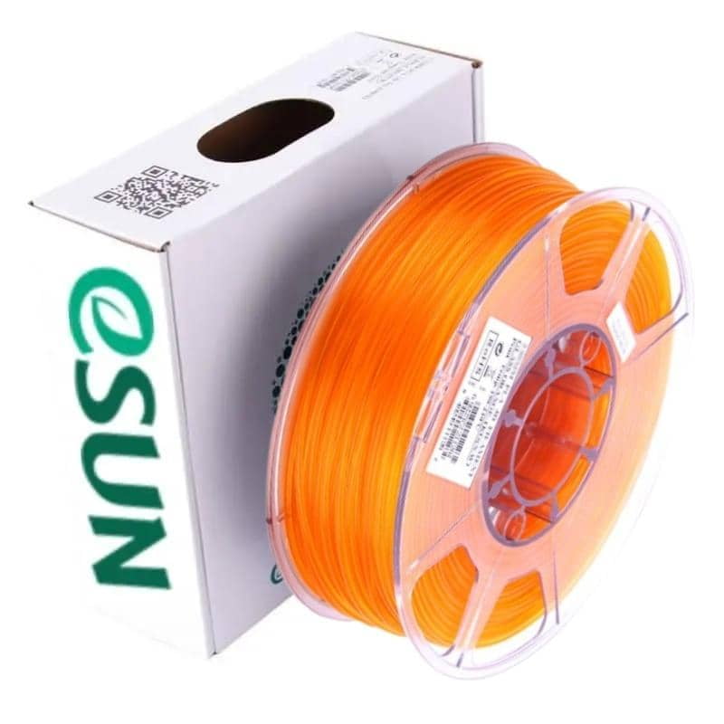 Esun - Filamento 3d Pla Naranjo Transparente 1kg | Filamentos