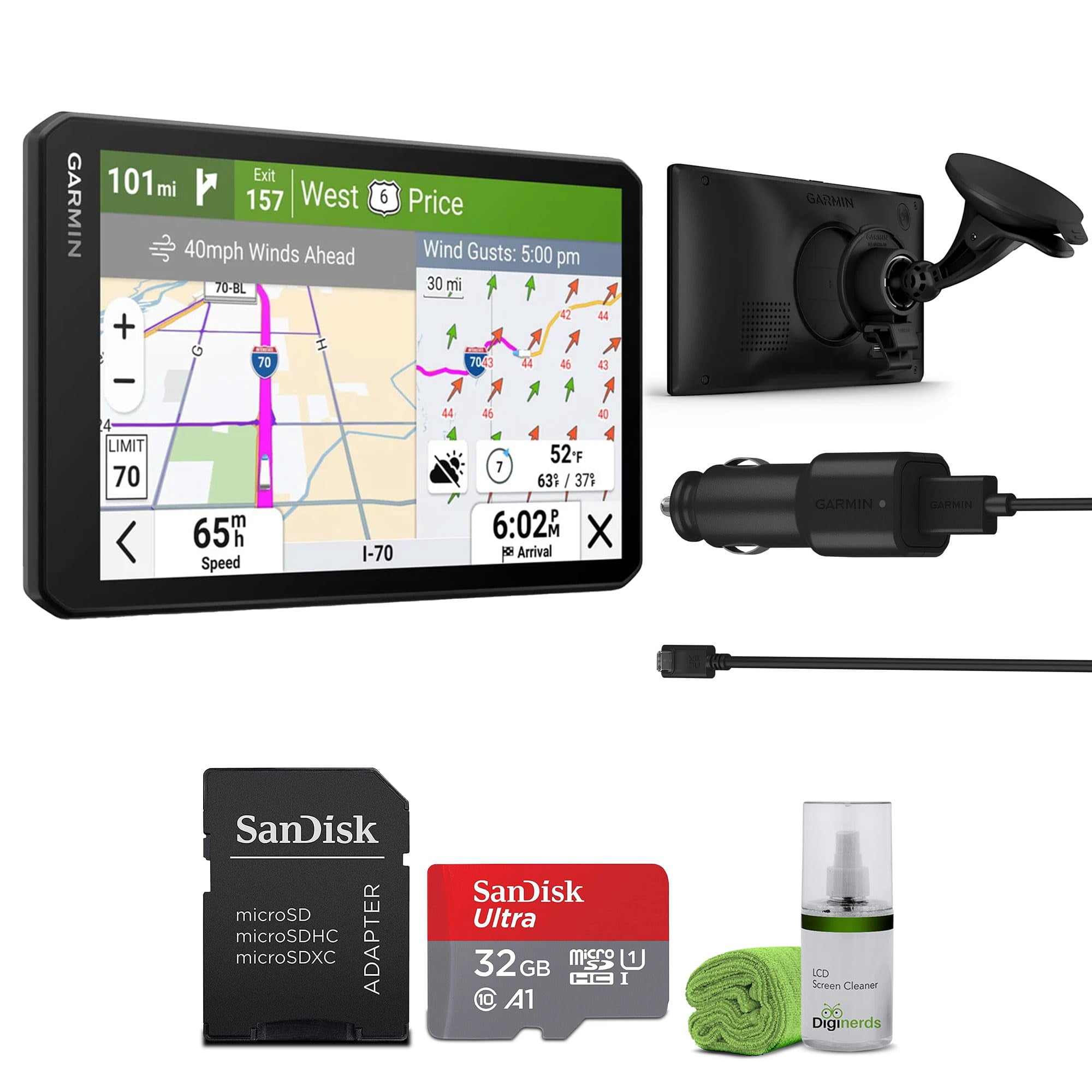 Garmin - Navegador Gps Para Camiones Dezl Otr720 Con Pantalla Táctil De 7 Pulgadas