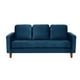thumbnail image 1 of Sofa Venecia 3C Tela Velvet Azul Petroleo, 1 of 3