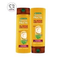 Fructis - Pack Shampoo + Acondicionador Liso Coco 350Ml