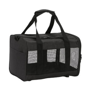 Genérico - Portador De Mascotas De Lados Blandos Bolsa De Viaje Plegable Cómoda Bolsa De Transporte Para Gatos Negro