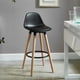 thumbnail image 3 of Taburete Counter Stool WHI, negro, contemporáneo, juego de 2, 3 of 6