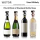 thumbnail image 5 of Tapones para Botellas WOTOR para Champán y Vino de Acero Inoxidable, Paquete de 8, 5 of 7