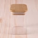 thumbnail image 2 of Frasco Hermetico Recipiente 600mL Vidrio Cuadrado 12cm Bambú, 2 of 5