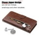 thumbnail image 3 of Funda con Cremallera para Motorola MOTO G9 Play, Carcasa Cartera de Cuero PU con Soporte y Tarjetero, 3 of 5
