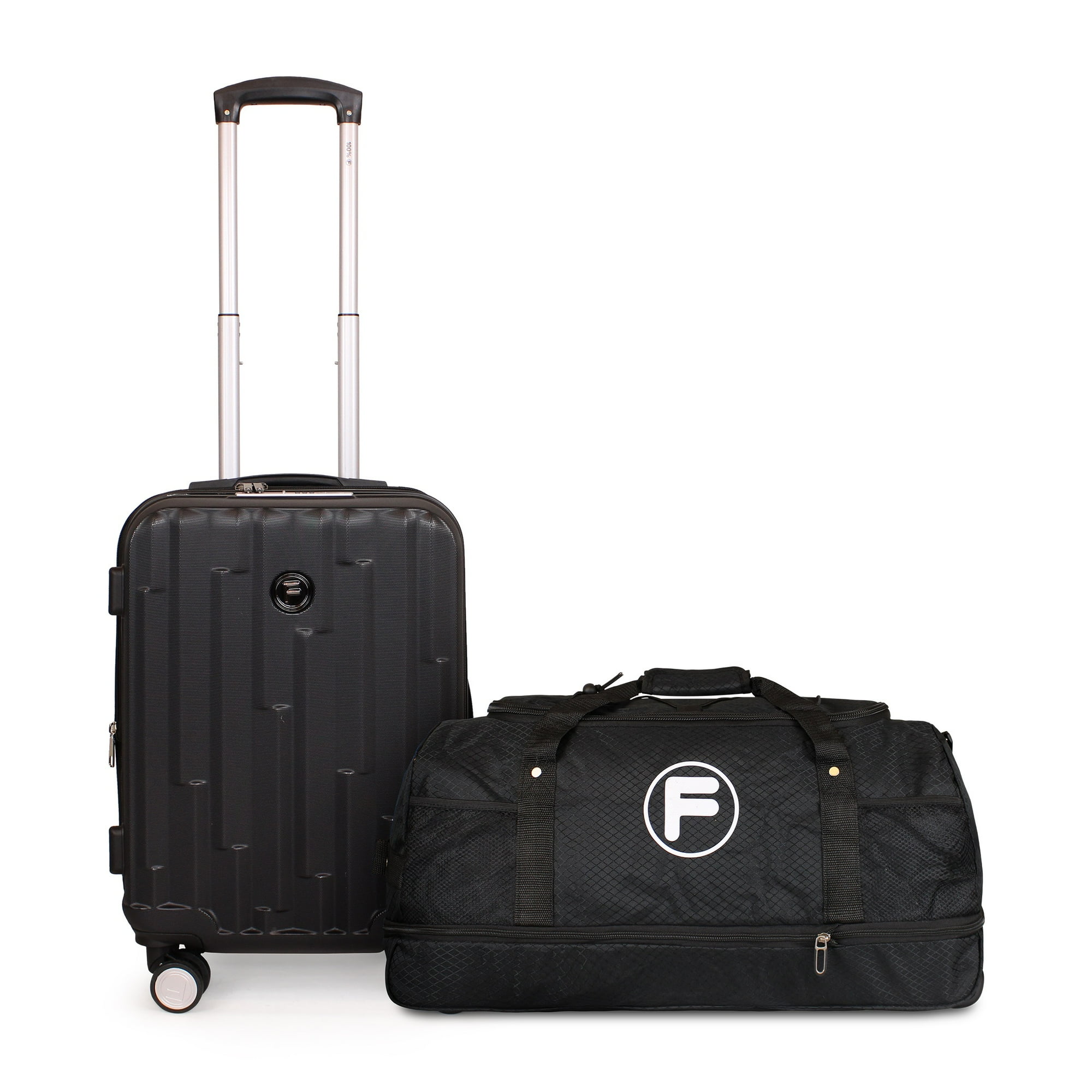 Pack Maleta Cabina S (10 Kg) Flip Negro + Bolso Kong L Negro