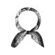 thumbnail image 1 of INSPIRE CHIC Mujer Pañuelo de Satén Cuadrado 35" Grande Paisley Sedoso Pañuelo para el Cabello Envoltura para Dormir Bandanas 90x90cm/35.4x35.4" Negro Blanco, 1 of 6