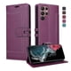 thumbnail image 4 of Premium Wallet Case for Samsung Galaxy S25 Ultra with Card Slots & Kickstand, Flip Cover Purple, 4 of 6