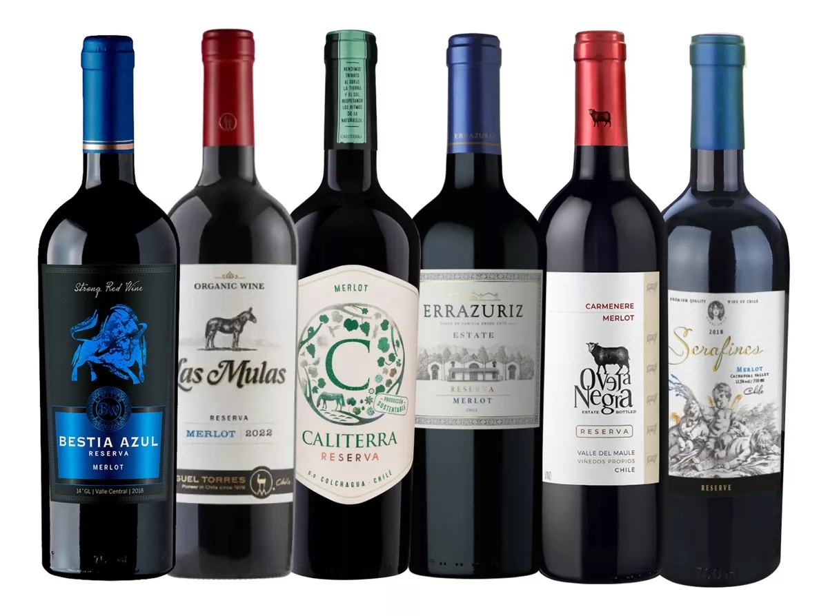 Bebestibles Cl Spa - Pack 6X Vinos Reserva Merlot Mix