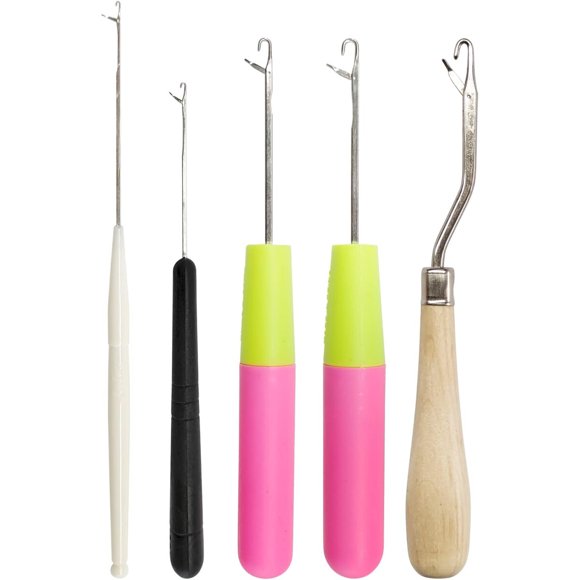 Set de Ganchos Latch Hook HSYMQ de 5 Piezas, de Chico a Grande