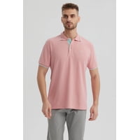 Fashionspark - Polera Hombre Piqué Básica Lisa Palo Rosa - Ll