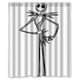 thumbnail image 1 of Cortina de ducha de Jack Skellington de Pesadilla antes de Navidad, juego de cortina de baño con ganchos, tamaño 60 x 72 pulgadas, 1 of 3
