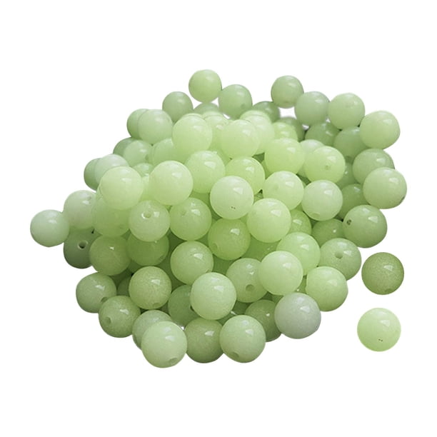 100 Piezas De Cuentas Luminosas Acrílicas Redondas Para Pulsera, Fabricación De Joyas, Llavero De 4 Mm
