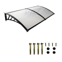 Ioensy - Marquesina Para Puerta Piezas Modernas Práctico Toldo Para Puerta Con Protección Solar Para Porche Longitud Por Pared 240 Cm