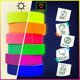 thumbnail image 2 of Cinta de Gaffer D‑Xam Pack de 6 Reactiva a Luz Negra UV (Negro), 4,5 m, 2 of 9