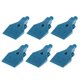 thumbnail image 3 of Rosca De 1/4 ", Boquilla De Soplado De Aire De Chorro De Aire Plano Spray 3 Agujeros Azul X6, 3 of 5
