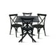 thumbnail image 1 of Mesa restaurant 80x80 Polipropileno + 4 Sillas Crossback Danubio - Negra, 1 of 4