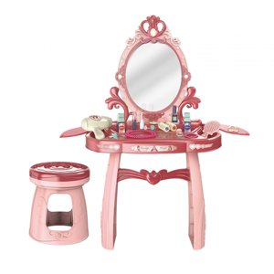 Magideal - Juego De Tocador Para Niños, Juego De Maquillaje Para Niñas, Juego De Salón De Belleza Realista, Espejo Creciente Para Juegos, Regalo Exterior, Restau