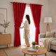 thumbnail image 2 of Cortitna Argollas New Velvet 140 x 220 cms Roja. Masel, 2 of 2