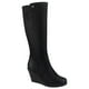 thumbnail image 1 of Bota Chalada Mujer Wedge-40 Negro Casual, 1 of 6