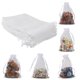 thumbnail image 5 of Bolsas de organza ANZNKU paquete de 50, 10 × 15 cm, blancas con cordón, 5 of 7
