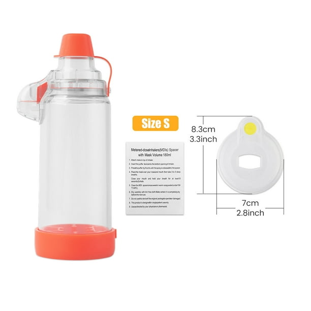 Adult Child Pet Automizer Asthma Spacer Inhaler Spacer Mist StorageTank Compressor Aerosol Cabin Nebulizer Tank with Mask Cup