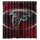 thumbnail image 1 of Cortina de ducha de los Atlanta Eagles Falcons, juego de cortina de baño con ganchos, tamaño 66 x 72 pulgadas, 1 of 3
