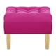 thumbnail image 1 of Pouf Wood 1c Felpa 05 Fucsia, 1 of 4