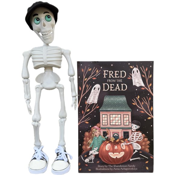 Muñeco esqueleto Fred del Muerto con Libro