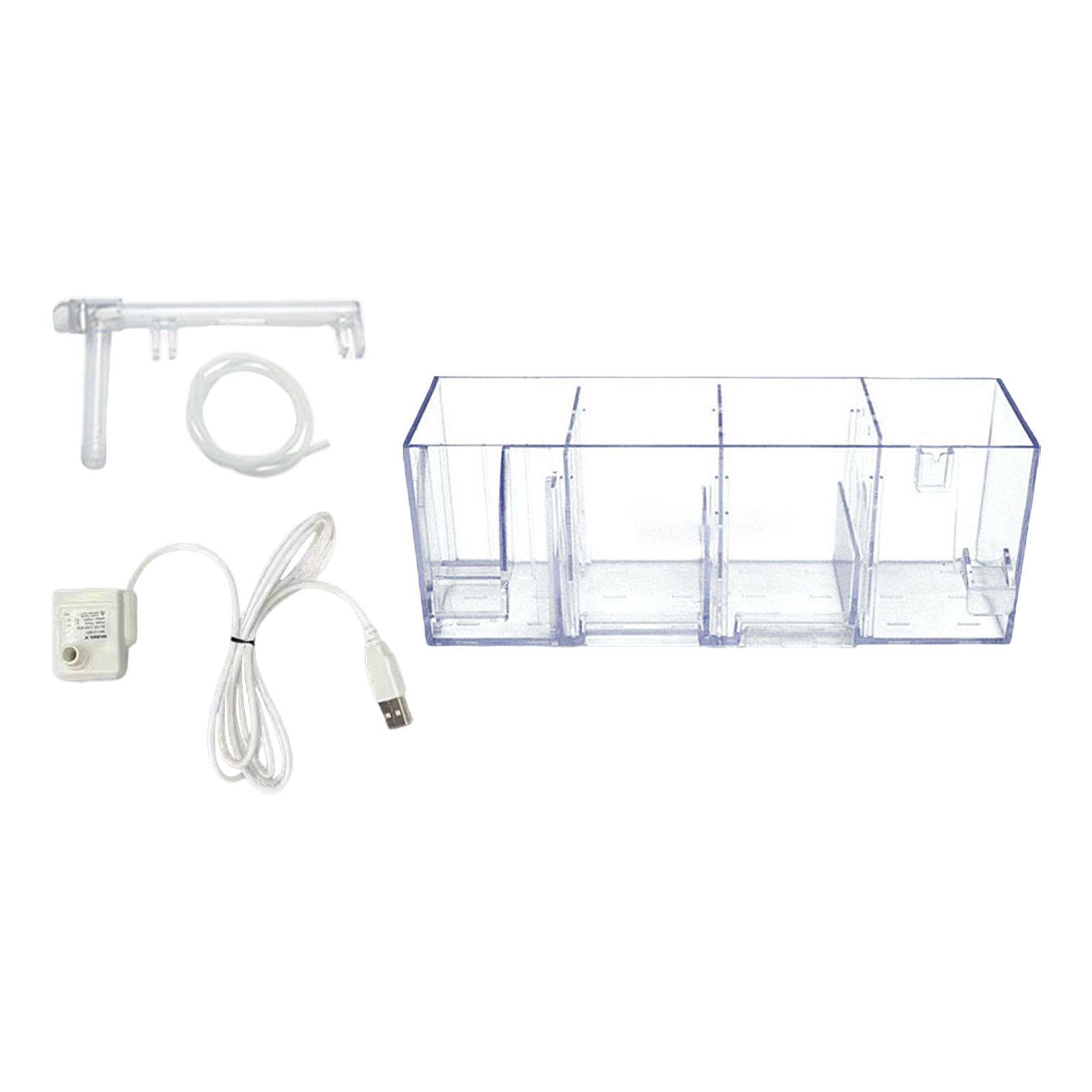 Magideal - Caja De Filtro Externa Para Acuarios, Purificador De Agua, Cascada Silenciosa, Aumenta El Rendimiento, Ligero, Para Colgar En La Parte Trasera Del Acu B