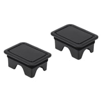 Magideal - Cubierta De Bolsillo De Estaca De 2 Piezas, Cubierta De Bolsillo De Estaca De Riel Trasero Para Cama De Camión, Reemplazo De Alto Rendimiento, Tapa De