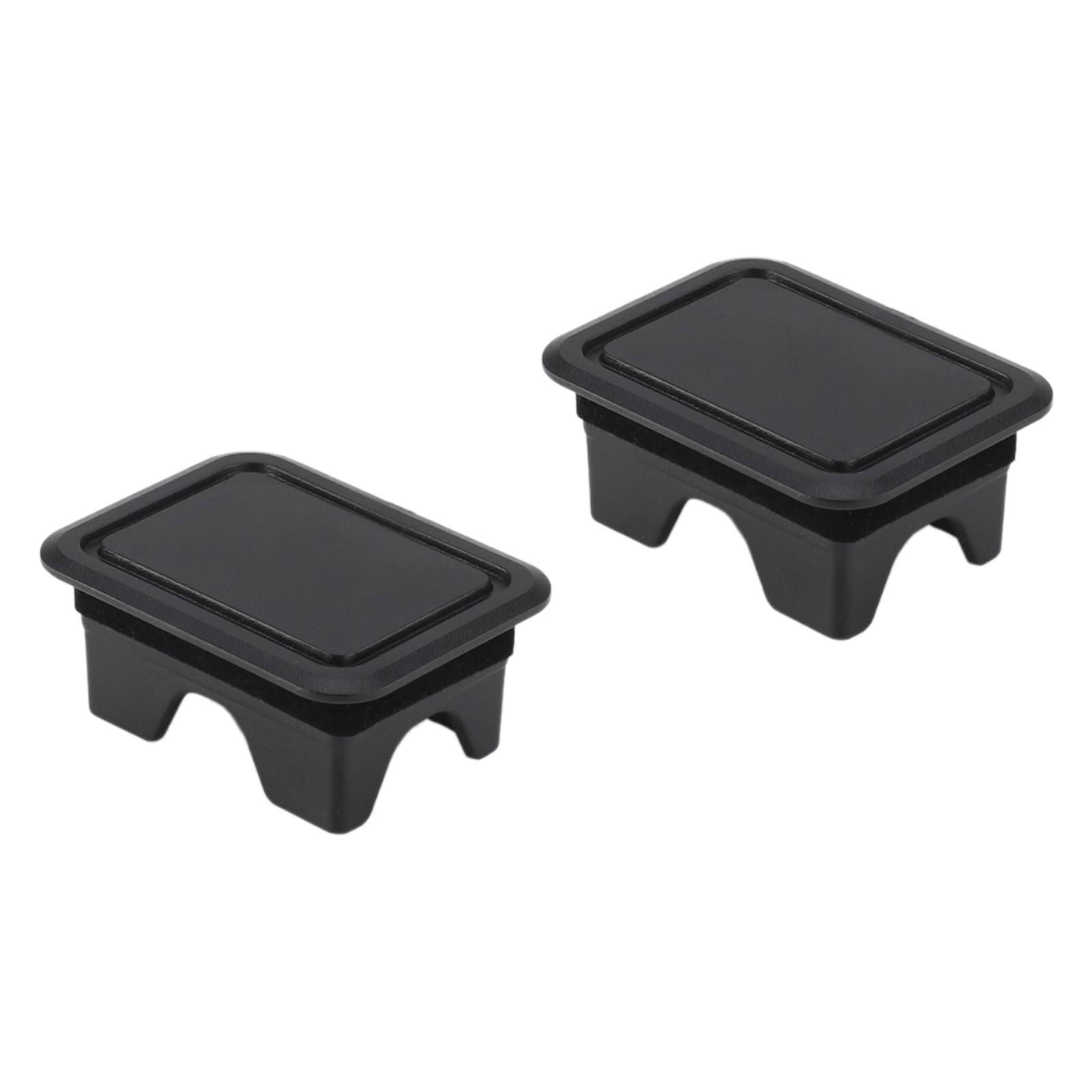 Magideal - Cubierta De Bolsillo De Estaca De 2 Piezas, Cubierta De Bolsillo De Estaca De Riel Trasero Para Cama De Camión, Reemplazo De Alto Rendimiento, Tapa De