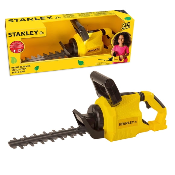 Cortadora de hierba de juguete roja Toolbox USA Stanley Jr. Funciona con pilas