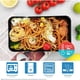 thumbnail image 3 of Caja de almuerzo para adultos con bolsa de almuerzo, contenedores apilables de la caja de almuerzo para adultos, caja de almuerzo Bento con divisores Negro, 3 of 3