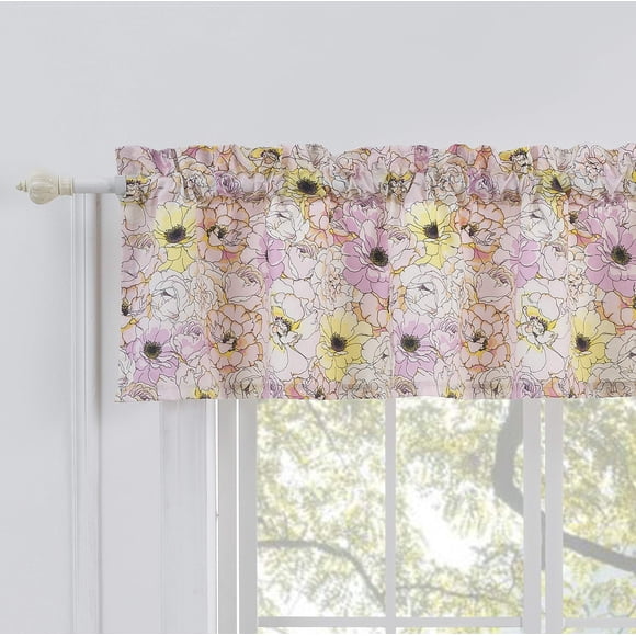Cenefa para ventana Greenland Home Misty Bloom Floral Fusion, 84 x 40 cm