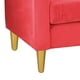 thumbnail image 4 of Sofa New Retro 3 Cuerpos Felpa 01 Rojo, 4 of 5