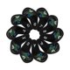 thumbnail image 4 of 10x Golf Iron Headcover Pu Equipo De Entrenamiento Deportes Al Aire Libre Club Head Cover Negro, 4 of 5