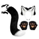 thumbnail image 1 of Disfraz De Gato Animal Cosplay Gatito Orejas De Peluche Furry Fancy Dress Up Negro, 1 of 3