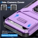 thumbnail image 4 of Funda Armada para iPhone 17 Air con Tapa Deslizante y Soporte Magnético Giratorio Morado, 4 of 5