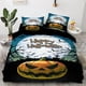 thumbnail image 1 of HalloweenPumpkin Ghost Lantern Bedding Set Boys Girls Duvet Cover Pillowcase Bed Kids Adult, 1 of 5