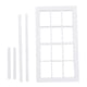 thumbnail image 3 of Escala 1:12 Casa De Mu?ecas En Miniatura De Madera Ventana De Marco Panel 12 Blanco, 3 of 3