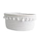 thumbnail image 2 of Preciosa Cesta De Almacenamiento Suave Tejido De Hilo De Algodón Bola De Lana Decoración De Mesa Bola De Felpa Blanca, 2 of 5