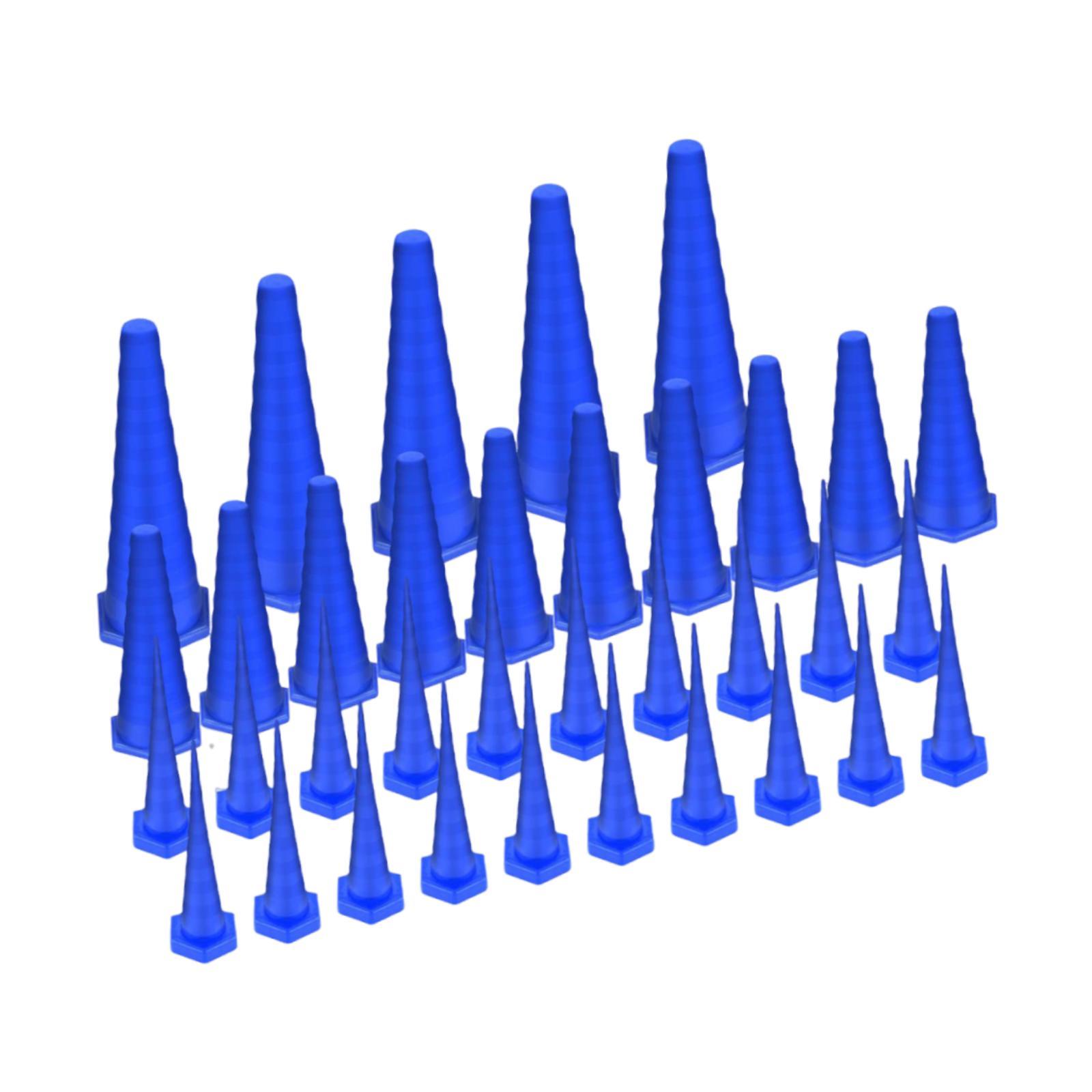 Ioensy - 35 Tapones De Servicio De Aceite Hidráulico, 3 Tamaños, Para Manguera De Aceite De Riego, Color Azul