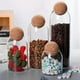 thumbnail image 5 of Set 4 Botellas Frascos Vidrio Transparente Tapa De Corcho, 5 of 9