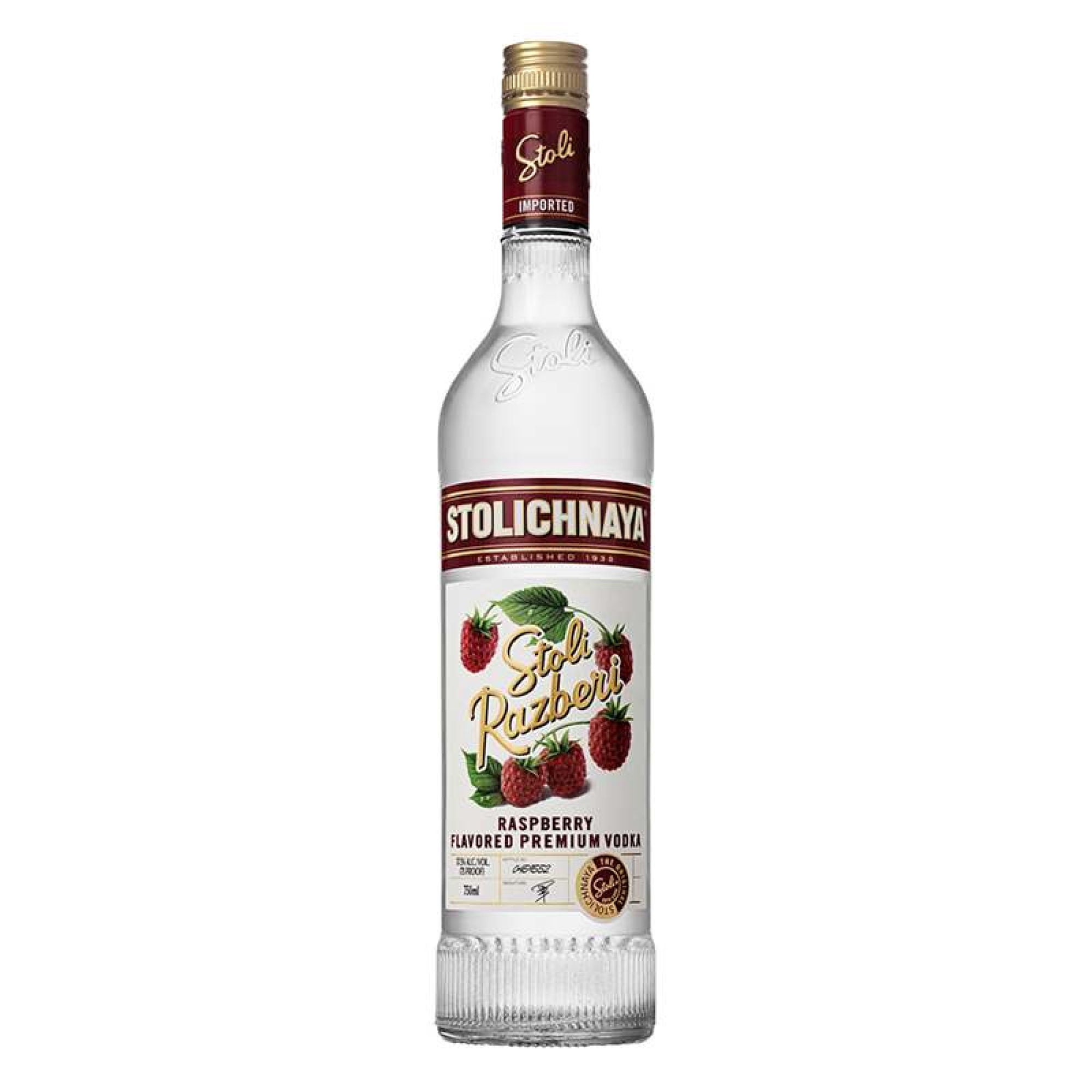 Vodka Stoli Razberi 37.5° Botella 750 ml Stolichnaya